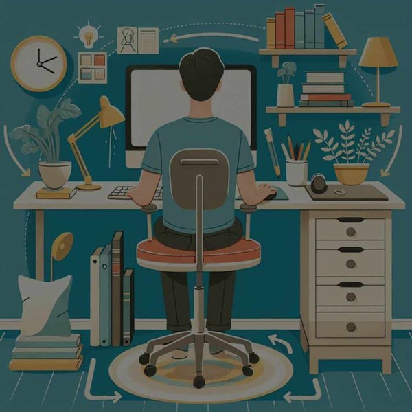 Comment créer un espace de travail ergonomique avec des objets du quotidien ?